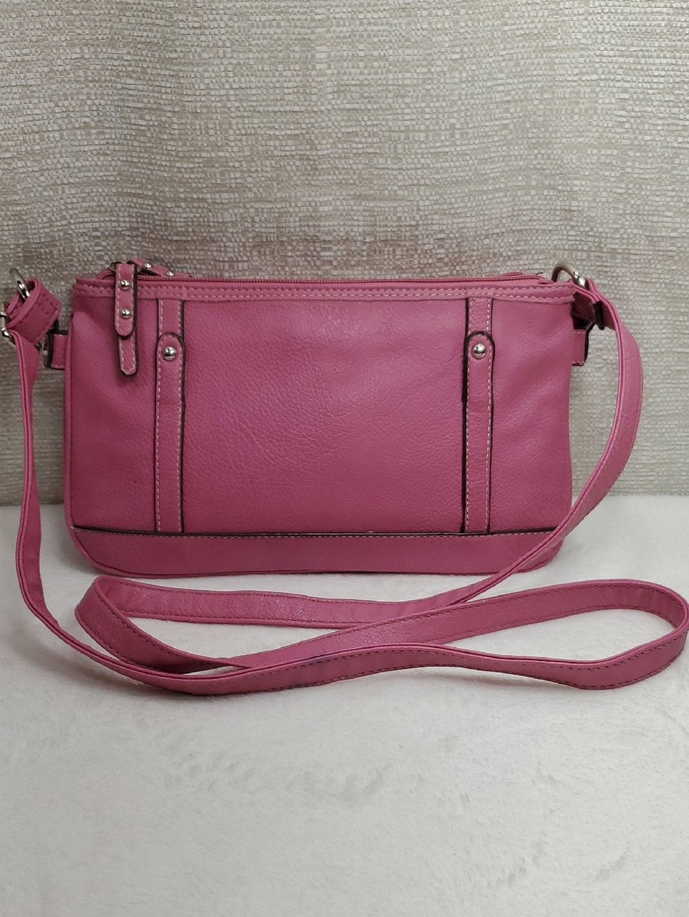 Rosetti Pink Crossbody Bag Accordion Style Bag